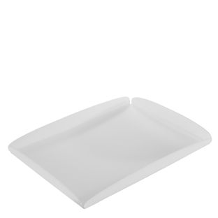 Plateau décoratif, acrylique transparent  | mat  | 395 x 290 x 30 mm 