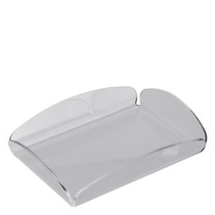 Plateau décoratif, acrylique transparent  | brillant  | 165 x 115 x 30 mm 