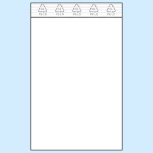 Sachets à fermeture pression, film PE 50 µm | 120 x 170 mm 
