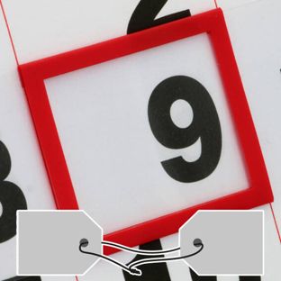 Curseurs de date fenêtre classique, avec cordon élastique noué 