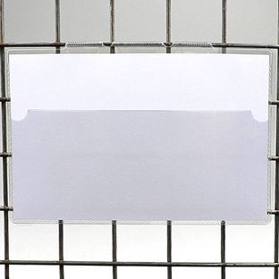 Pochette d’identification pour les caisses-palettes métalliques, avec pinces 