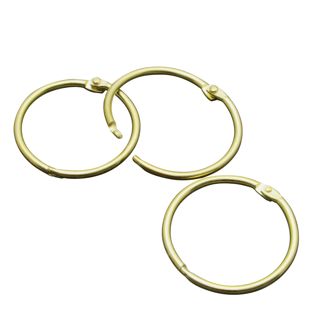 Anneaux de reliure métal 19 mm  | or 