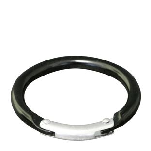 Mousquetons, rond, 38 mm 