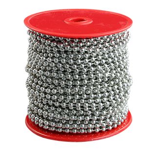Chaînes à boules sur rouleau 20 m | 5 mm | argent  | métal 