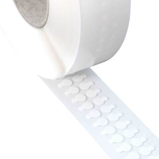 Pastilles adhésives en acrylate pur double face, env. 1 mm d’épaisseur, adhérence forte/forte 15 mm | 3000 pcs