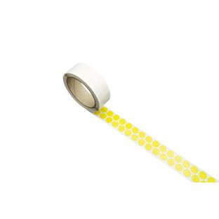 Pastilles adhésives en tissu, jaune 15 mm | 1000 pcs