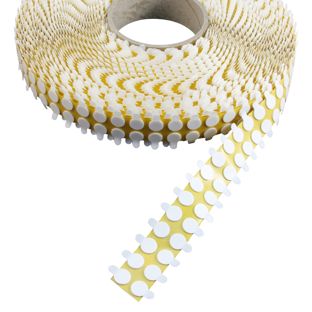 Pastilles adhésives en mousse double face, env. 1 mm d’épaisseur, adhérence forte/forte 15 mm | 1000 pcs