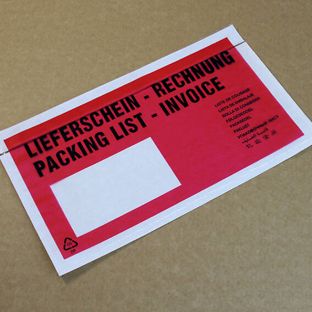 Pochettes pour bordereaux de livraison, impression « Bordereau de livraison/facture », film PP 1/3 A4 