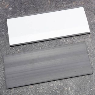 Porte-étiquette, profilé C, aimanté, sections 60 mm | 180 mm | non auto-adhésif 