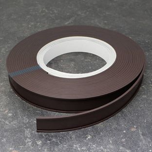 Porte-étiquette, profilé C, aimanté, sur rouleau 30 mm | avec feuillet et film de protection  | 10 m