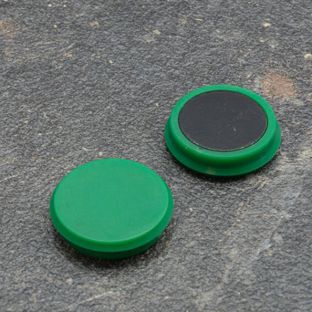 Aimant de bureau, rond 24 mm | vert 