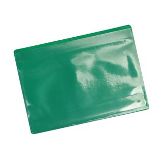 Pochettes magnétiques pour format A5, avec 1 bande magnétique, ouverture sur le grand côté, vert 