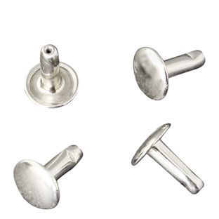 Rivets creux doubles, partie inférieure, fermée, type A, diamètre de la tête 9 mm 