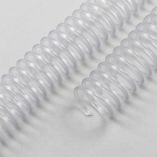 Spirales plastiques (bobines de PVC), A4 10 mm | transparent 