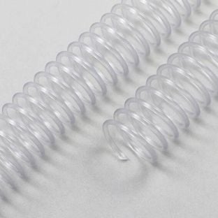 Spirales plastiques (bobines de PVC), A4 8 mm | transparent 