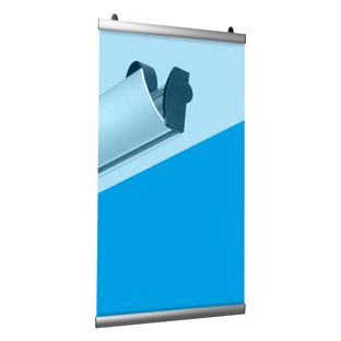 Profil porte-poster, aluminium, pliable 