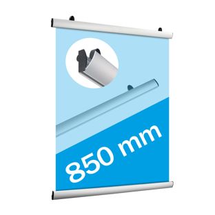 Profil porte-poster, aluminium, pliable 850 mm
