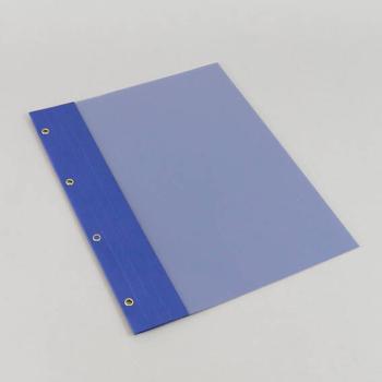 Dossier de bilans A4, 4 illets, classement facile, carton brillant bleu