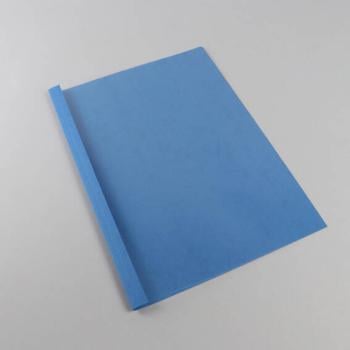Chemises à reliure thermiques A4, carton lin, 30 feuilles, bleu |  | 250 g/m²