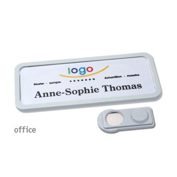 Badges magnétique Office 30 transparent