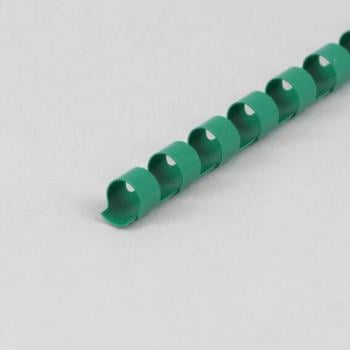 Spirales plastiques pour reliure A4, rond, 8 mm | vert