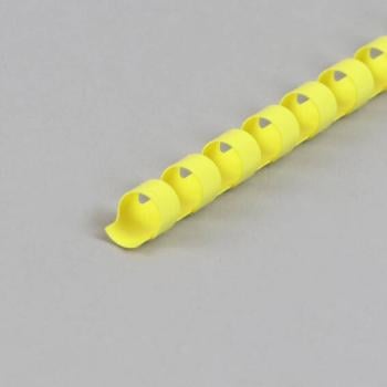 Spirales plastiques pour reliure A4, rond, 8 mm | jaune