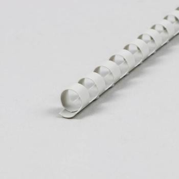 Spirales plastiques pour reliure A4, rond, 10 mm | gris