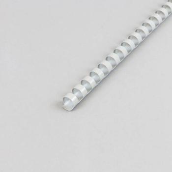 Spirales plastiques pour reliure A4, rond, 12 mm | gris