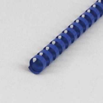 Spirales plastiques pour reliure A4, rond, 16 mm | bleu