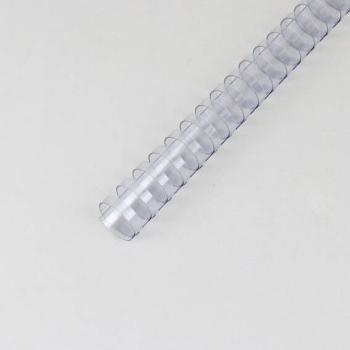 Spirales plastiques pour reliure A4, ovale, 25 mm | transparent