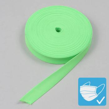 Bande de fixation de biais, polyester, 20 mm (rouleau de 25 m) vert