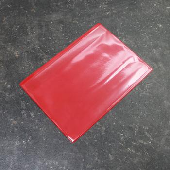 Pochettes magnétiques pour format A5, avec 1 bande magnétique, ouverture sur le grand côté, rouge 