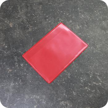 Pochettes magnétiques pour format A6, avec 1 bande magnétique, ouverture sur le grand côté, rouge 