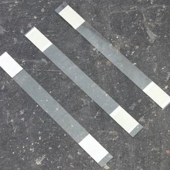 Stop-rayon twister, 150 x 15 mm, avec 2 faces adhésives, papier intissé 