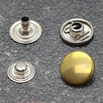 Boutons-pression, type S, 12,4 mm, laiton 