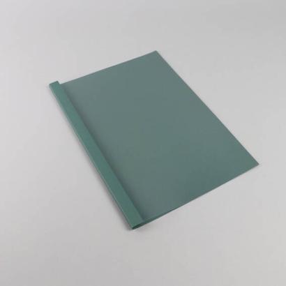 Chemises à reliure thermiques A4, carton cuir, 60 feuilles, vert foncé | 6 mm | 250 g/m²