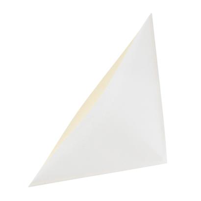 Pochettes coins triangulaires, adhésif, papier 100 x 100 mm | blanc