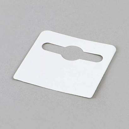 Attaches adhésives blister trou européen, carton, 43 x 41 mm, blanc (rouleau de 500) 