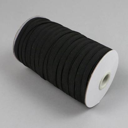 Elastiques en rouleau, 8 mm, noir (rouleau de 90 m) 