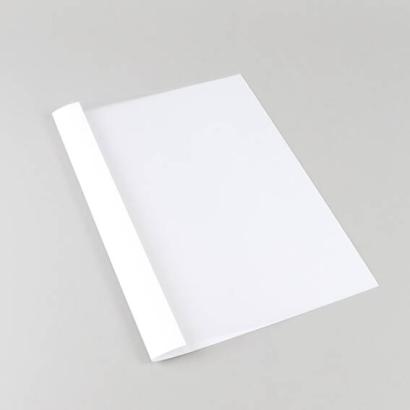 Chemise à œillets A4, carton lin, 65 feuilles, blanc | 6 mm