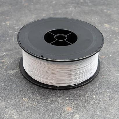 Fil de fer à relier, type 25, 0,55 mm, rond, blanc (bobine de 2 kg) 