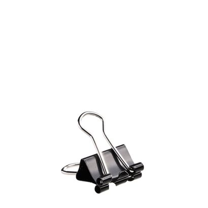 Pinces Foldback, noir 15 mm