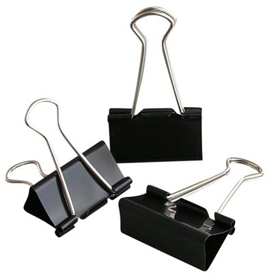 Pinces Foldback, noir 41 mm