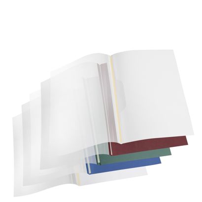 Chemises à reliure thermiques A4, bande de classement, carton, blanc 