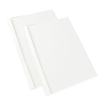 Chemises à reliure thermiques A4, carton brillant, blanc 