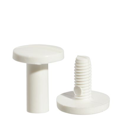 Vis reliures en plastique, blanc | 10 mm