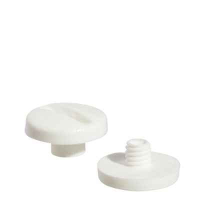 Vis reliures en plastique, blanc | 6 mm