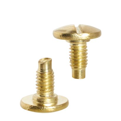 Vis à tête fendue pour vis de reliure, 7,5 mm, avec rallonge d’1 mm, laiton 