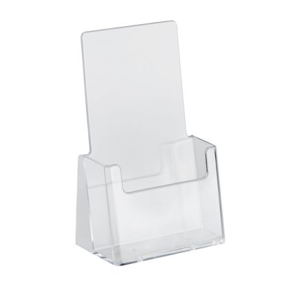 Porte-brochure, 1 compartiment, polystyrène, transparent, Taymar 