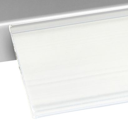 Réglettes porte-étiquettes DBR, adhésives 18 mm | 1000 mm | blanc  | à coller (ruban adhésif standard) 